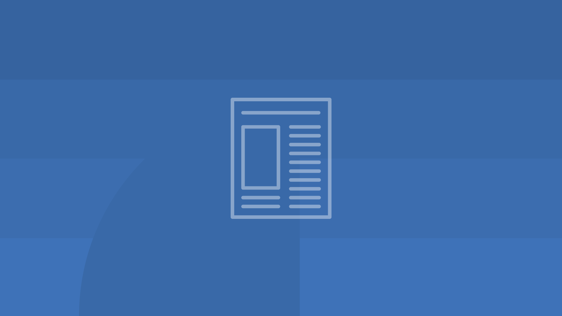 Flat newspaper with a dark blue geometric background